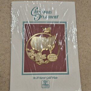 RARE 1999 MASTERS 24k TOURNAMENT AUGUSTA NATIONAL GOLF CLUB PGA HOLIDAY ORNAMENT